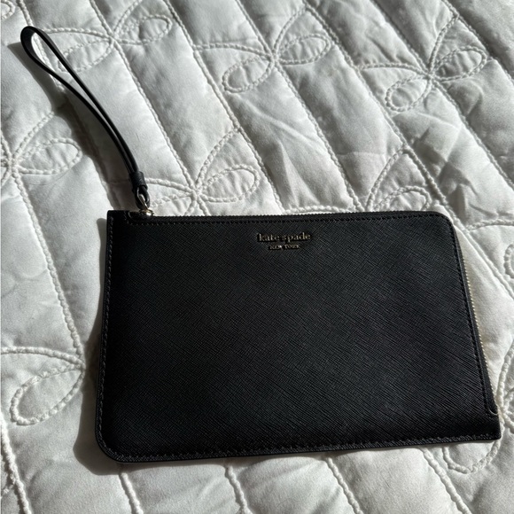 kate spade Handbags - Kate Spade Black Leather Wristlet